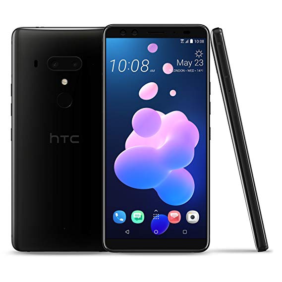 HTC U12  Factory Unlocked Phone - 6" Screen - 64GB - Ceramic Black (U.S. Warranty)