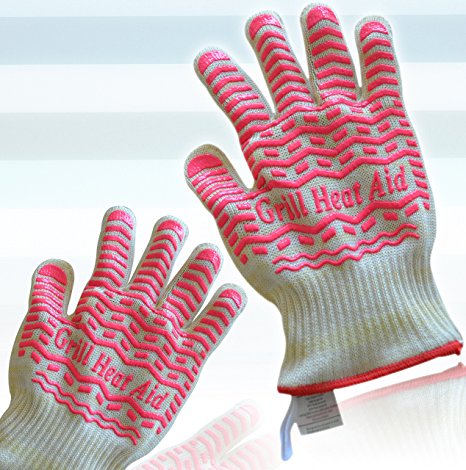 Triple Layer Design For Steam, Heat & Flame Resistant For Maximum Safety – Set of 2 Premium Light-Weight & Flexible Gloves -Versatile Than Oven Mitts & Pot Holders