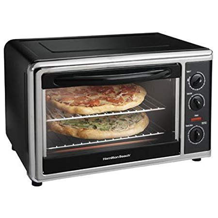 Hamilton Beach 31100C Countertop Oven with Convection and Rotisserie, Black and Stainless Steel