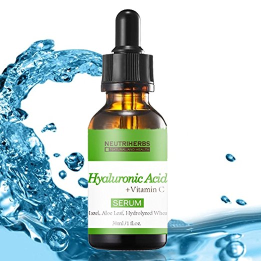 Neutriherbs Superior Hyaluronic Acid Serum with Vitamin C, Works Best to Deeply Hydrate Skin, Diminishe Fine Lines and Wrinkles, While Working to Improve the Texture of Your Skin