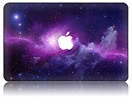 StarStruck Hard Shell Case Cover Designed for Apple Macbook | Galaxy Space Collection (MacBook Pro 15", Purple)