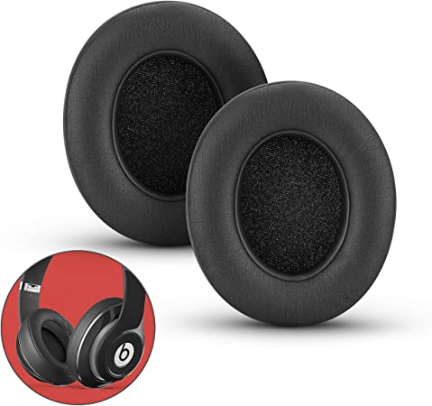 Premium Thick Earpads for Beats Studio 2, 3 Wired & Wireless Headphones (B0500, B0501), Soft & Comfortable Memory Foam, Fast Install, Black by Brainwavz
