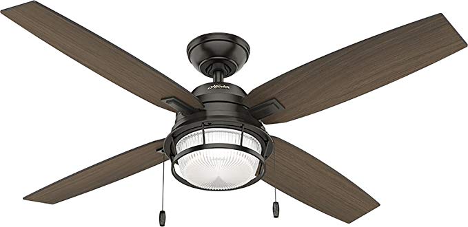 Hunter Fan Company 59214 Hunter 52" Ocala Noble Bronze Ceiling Fan with Light Black