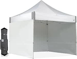 E-Z UP ES100S910WHVP Event Shelter, Fabric Color, White