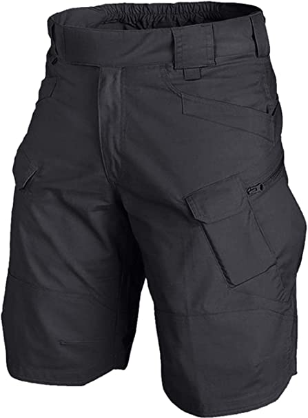 URBEST Tactical Shorts for Men Waterproof Breathable Quick Dry Hiking Fishing Cargo Shorts with Multi Pockets