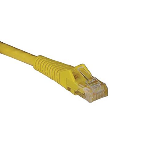 Tripp Lite Cat6 Gigabit Snagless Molded Patch Cable (RJ45 M/M) - Yellow, 25-ft.(N201-025-YW)