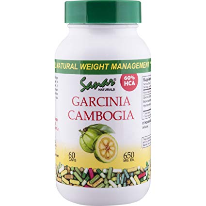Sanar Naturals Pure Garcinia Cambogia Capsules with 60% HCA, 60 count - Extra Strength, Appetite Suppressant, Weight Loss Supplement, Vegetarian