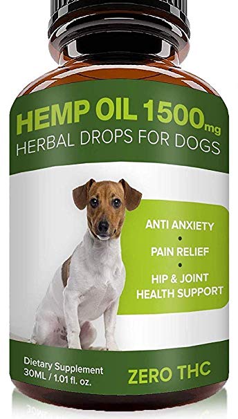 Pawesome Hemp Oil for Dogs Cats - 2oz - 3000 MG Made in USA Hemp Extract - Organic Pet Hemp Oil - Natural Pain Relief, Support Hip & Joint Health, Separation Anxiety, Omega-3, 6