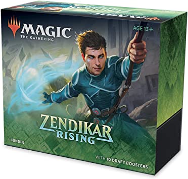 Magic: The Gathering Zendikar Rising Bundle | 10 Draft Booster Packs (150 Cards) | Foil Lands | Accessories