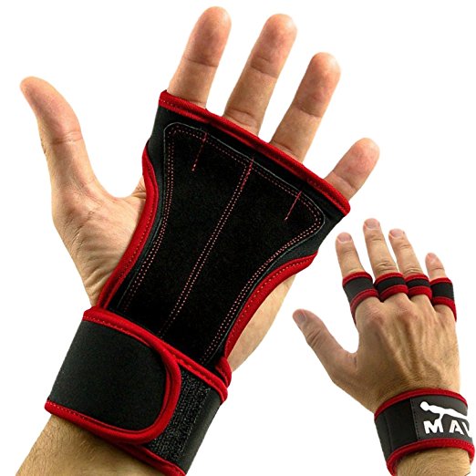 Cross Training Gloves with Wrist Support for WODs,Gym Workout,Weightlifting & Fitness-Extra Padding to avoid Calluses-Suits Men & Women-Weight Lifting Gloves for a Strong Grip-by Mava