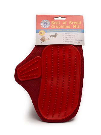 Premier Pet Grooming Glove and LED Pet Collar Light Dog and Cat Short and Long Hair Stop Shedding and Dander Beautify Coat Soft Massage Gentle to Pet Improve Skin Health Petting Mitt Eco-Friendly