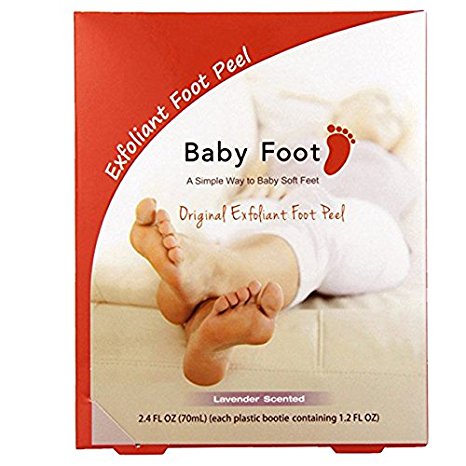 Baby Foot Exfoliant Foot Peel, Lavender Scented, 2.4 Fl. Oz (6 pack)