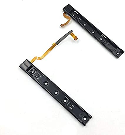 Replacement Right Left L R Slider Rail with Flex Cable Fix Part for Switch NS NX Joy-Con Console (Left Right)