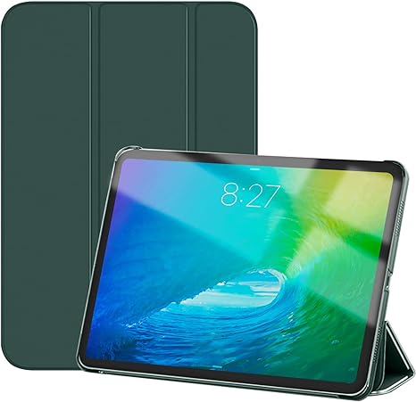 MOSISO Compatible with iPad 10th Generation Case 10.9 inch 2022 A2696 A2757 A2777, Slim Protective Cover PC Frosted Back Shell Smart Stand Tablet Case with Auto Sleep/Wake, Emerald Green