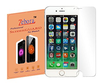 Zebora HD Clear Premium Screen Protectors for Iphone 6/6s, 3 Pack