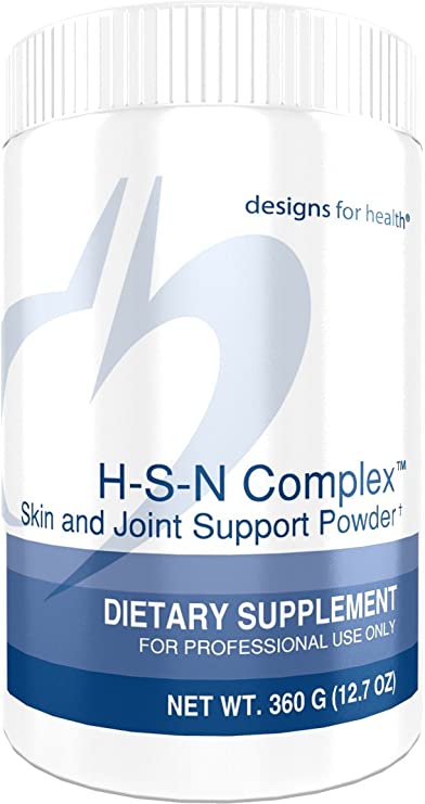 Designs for Health H-S-N Complex Powder - Collagen Peptides   2500mcg Biotin for Skin   Joint Support (30 Servings / 360g)