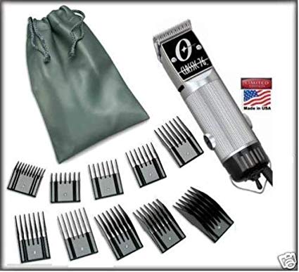 Combo New Oster Classic 76 Limited Edition Hair clipper SILVER (made in usa) very hard to find model Free (10 piece universal oster comb set)