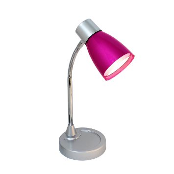 Limelights LD2003-PNK Flashy Flexible Gooseneck LED Desk Lamp, Metallic Pink