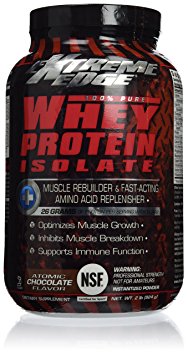 BlueBonnet Extreme Edge Whey Protein Isolate Powder, Atomic Chocolate, 2 Pound