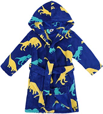 Verabella Boys Girls' Plush Soft Fleece Printed Hooded Beach Cover up Pool wrap