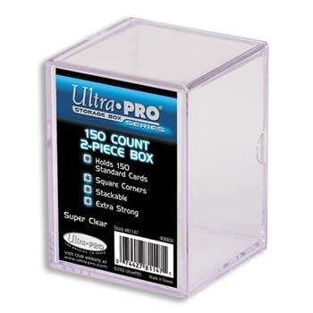 Ultra Pro 2-Piece 150 Count Clear Card Storage Box