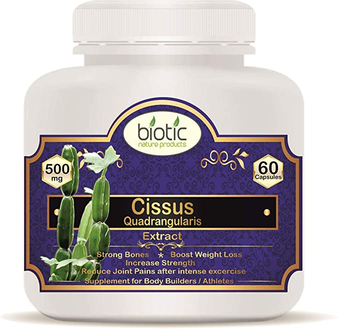 Biotic Cissus quadrangularis Extract - Cissus Quadrangularis Capsules 500mg - 60 Veg Capsules