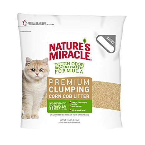 Nature's Miracle Premium Clumping Corn Cob Litter Tough Odor Formula