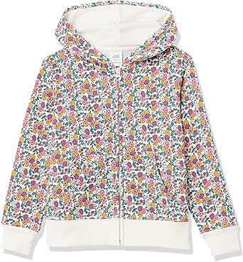 Amazon Essentials Girls and Toddlers' Fleece Zip-Up Hoodie Sweatshirt