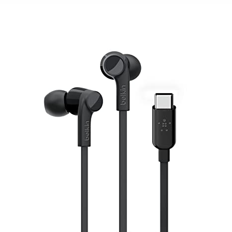 Belkin G3H0002btBLK Wired in Ear Earphone with Mic (Black)