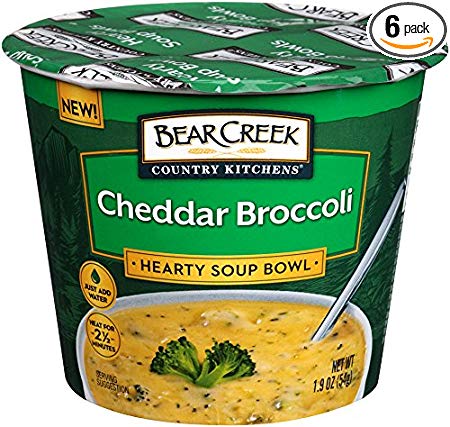 Bear Creek Hearty Soup Bowl, Cheddar Broccoli, 1.9 Ounce (Pack of 6)