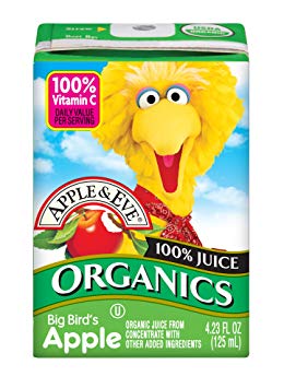 Apple & Eve Sesame Street Organics, Big Bird's Apple 4.23 Fluid-oz, 36 Count