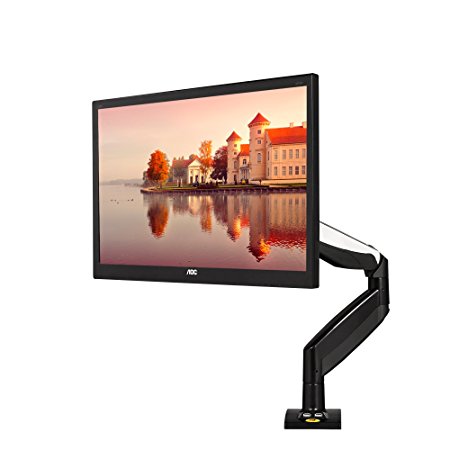 North Bayou Monitor Desk Mount Stand Fully Adjustable for 22-32 inch Display