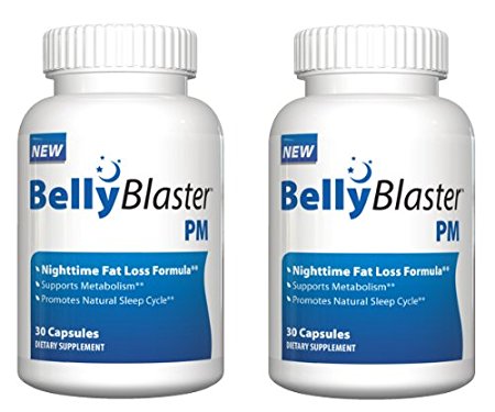 Belly Blaster PM - Night Time Weight Loss Pill - Loss Weight While You Sleep - 60 Day Supply, Pack Of Two