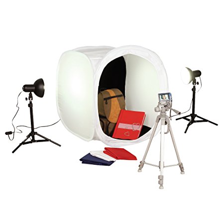 Square Perfect 1050 Sp500 Platinum Photo Studio with 2 Light Tents and 8 Backgrounds for Product Photography