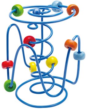 Hape - Spring-a-Ling Wooden Bead Maze