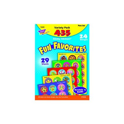 Trend T6491 Trend Stinky Stickers Variety Pack, Fun favorites, 435/pack