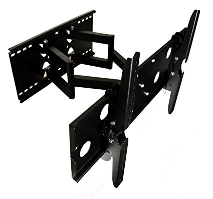 Mount-It Articulating Dual Arm LCD HD Wall Mount for 32-60 Inch TVs compatible with Samsung TV
