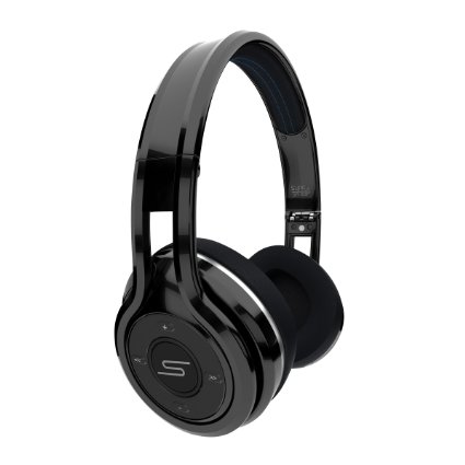 SMS Audio SYNC by 50 Bluetooth Wireless On-Ear Headphones - Black