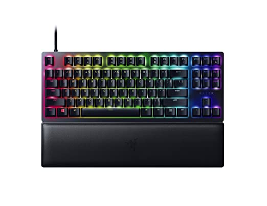 Razer Huntsman V2 Tenkeyless - Optical Gaming Keyboard (Linear Red Switch) RZ03-03940100-R3M1 - Black