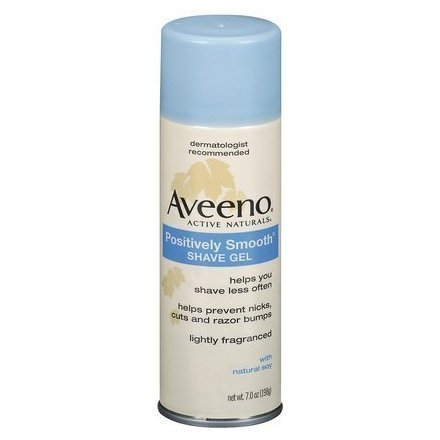 Aveeno Positively Smooth Shave Gel-7 oz (Pack of 5) by Aveeno