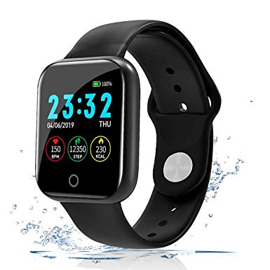 Smart Watch, Fitness Tracker with Heart Rate Monitor, 1.3" Touch Screen Activity Tracker, IP68 Waterproof Pedometer Smartwatch with Sleep Monitor, Step Counter for Women and Men
