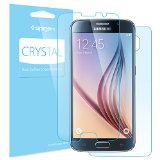 Galaxy S6 Screen Protector Spigen Crystal Full HD CR JAPANESE BASE PET FILM High Definition HD Premium Ultra Clear Screen Protector for Galaxy S6 2015 - CR SGP11306