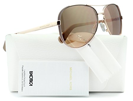 Michael Kors MK5004 Chelsea Aviator Sunglasses Rose Gold w/Gold Mirror (1017/R1) MK 5004 1017R1 59mm Authentic