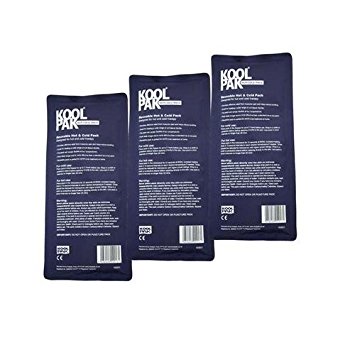 Koolpak Deluxe Reusable Hot and Cold Gel Pack, Pack of 3