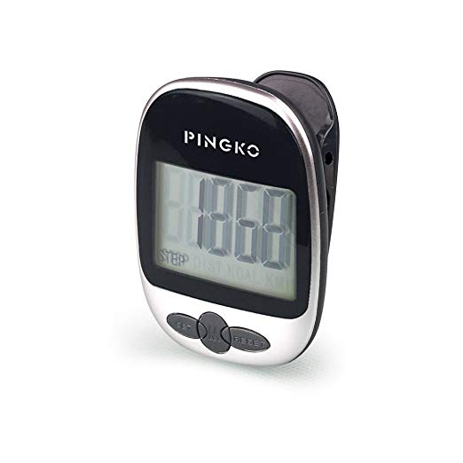 Pingko Walking Pedometer Accurately Track Steps Portable Sport Pedometer Step/distance/calories/Counter Fitness Tracker, Calorie Counter