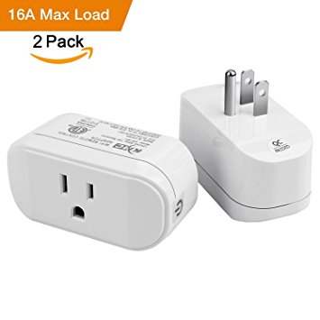 KMC WiFi Smart Plug Mini Outlet (2 Pack ),Timing Switch Energy Monitoring Smart Socket,Works with Amazon Alexa/Google Home/IFTTT