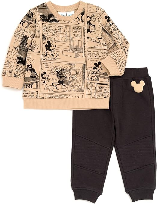 Disney Lion King Mickey Mouse Pumbaa Timon Simba Fleece Sweatshirt and Pants Set Newborn to Little Kid