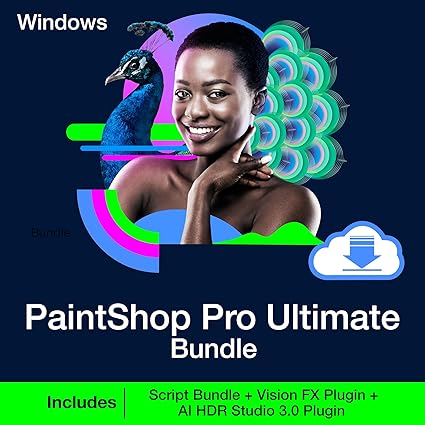 PaintShop Pro Ultimate Bundle 2023 | Powerful Photo Editing & Graphic Design Software   Creative Suite | Exclusive Plugins | Time-saving Scripts [PC Download]