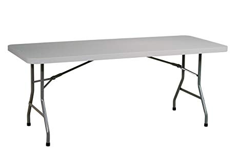 Office Star Resin Multipurpose Rectangle Table, 6-Feet Long