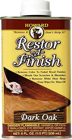 Howard Restor-A-Finish Dark Oak RF7008 Restore The Original Finish on Wooden Furniture 236ml